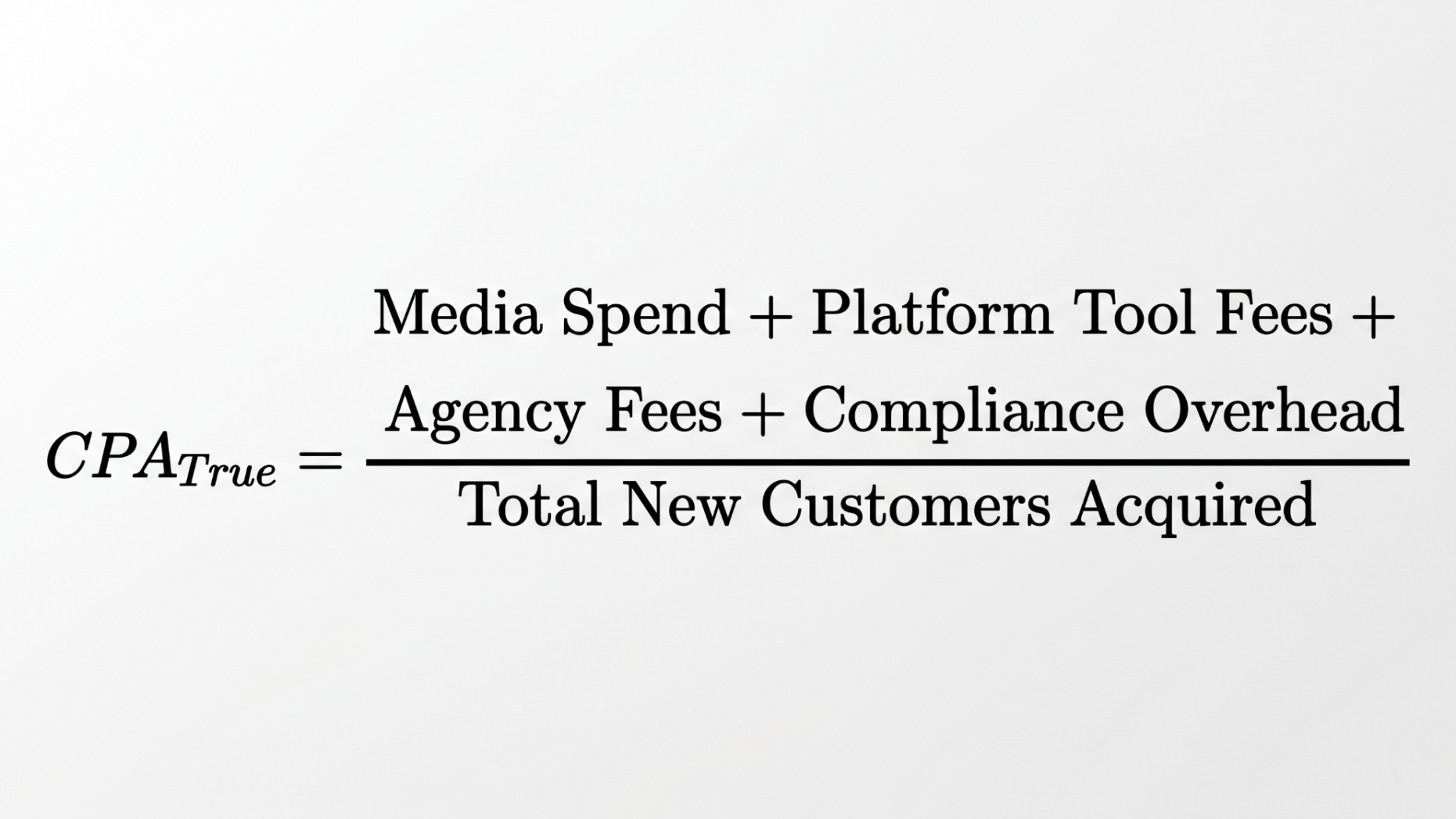 Customer Acqusition Cost Formula