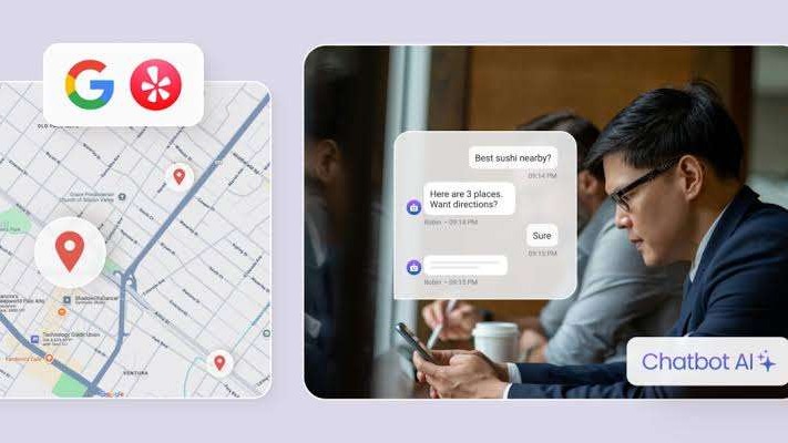 AI voice and chat environments processing local map intent. 