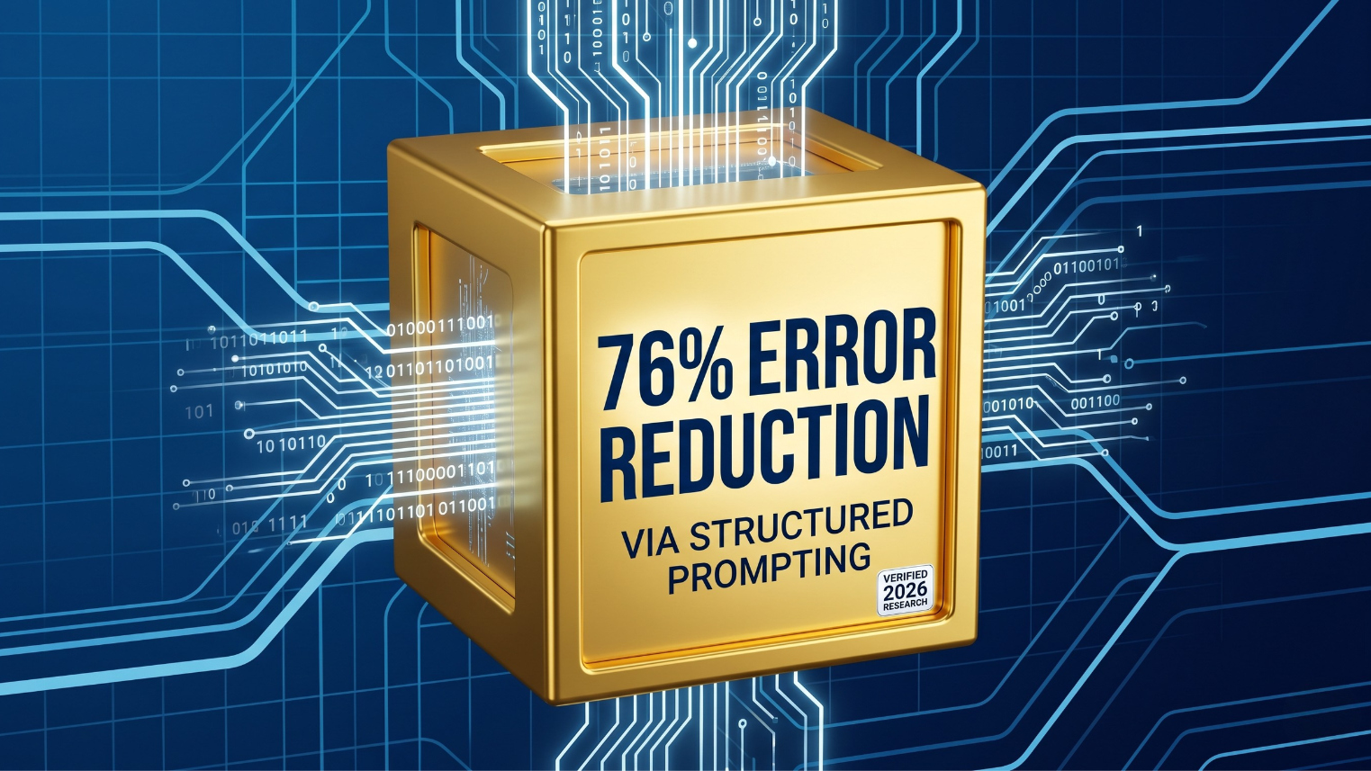 76 Percent Error Reduction via structured prompting
