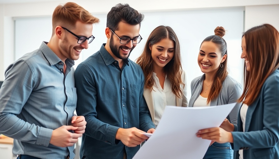 Young professionals collaborating on project, substantiating business driving.