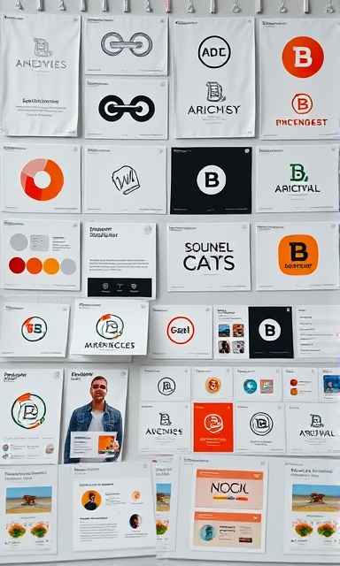 diverse brand assets, organized expression, compiling, photorealistic, digital workspace with layered files, highly detailed, icon sets and pattern swatches, minimalist color structure, ambient lighting, shot with a macro lens.