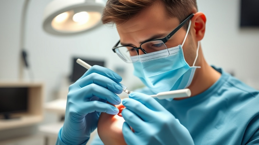 Dental examination highlighting early detection of oral cancer.