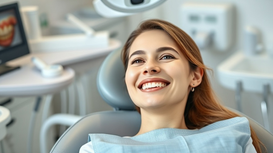 Smiling dental patient and professional in bright clinic for DCPs.