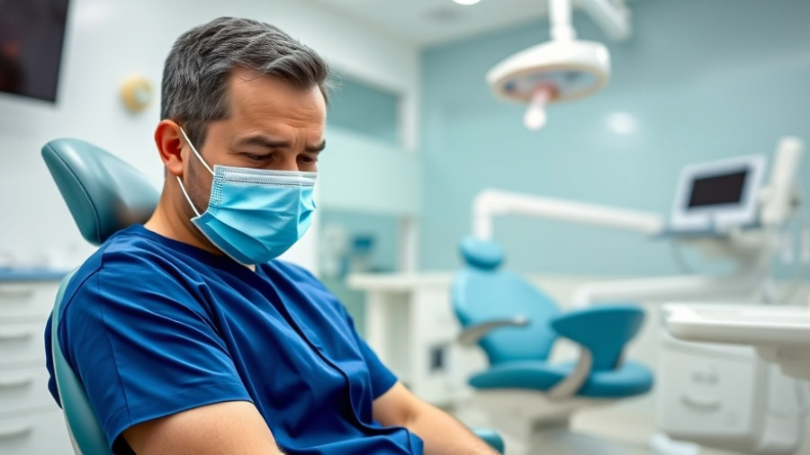 Dentist in scrubs on Scottish Dental magazine cover.