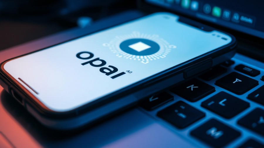 Smartphone with OpenAI logo on laptop keyboard, AI speech tools in context.