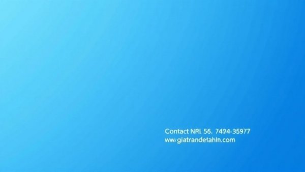 Advertisement space banner with contact details on blue background.