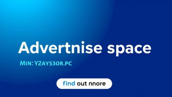 Advert space banner with contact info and find out more button.