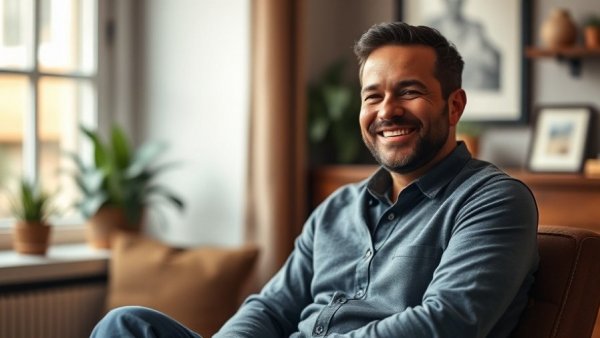 Man promoting biology of implantology podcast.