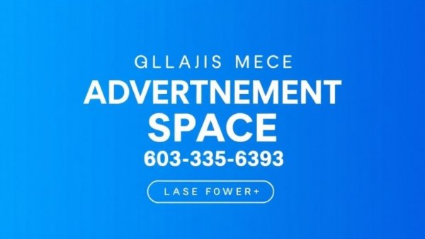 Blue banner for Scottish Labour's 'Train Here, Stay Here' policy advertisement space.