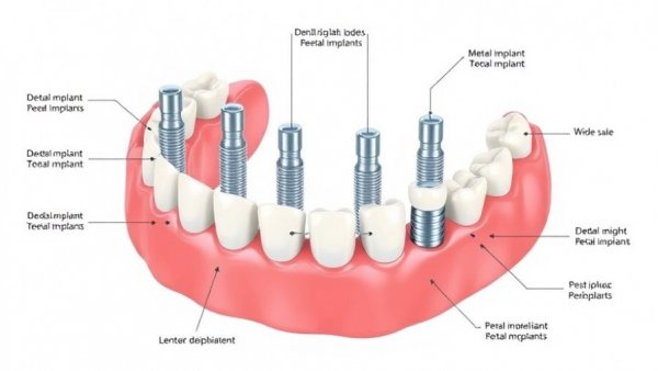 Choosing Between Dentures and Dental Implants: detailed diagram showing comparison.