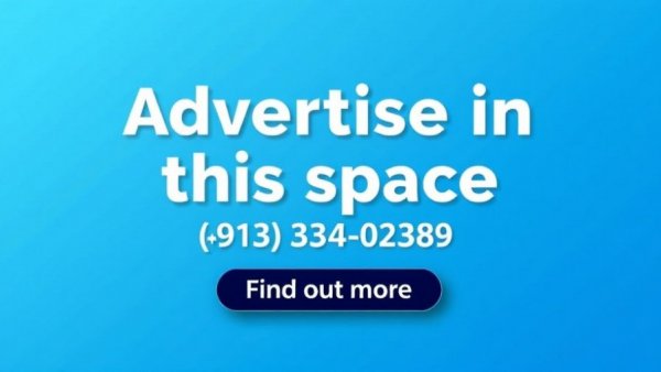 Banner advert for contact and advertising details.