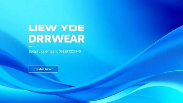 Professional ad banner with contact info, blue gradient style.