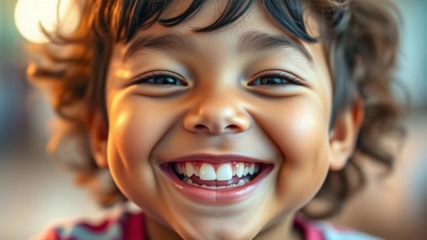 Young child smiling on dental magazine cover promoting child oral health.