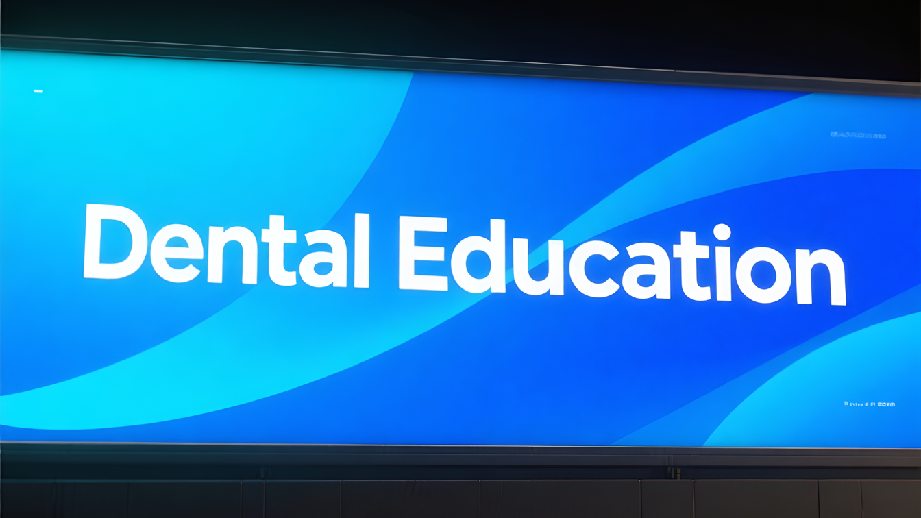 Blue advertisement banner with contact details, vibrant text.