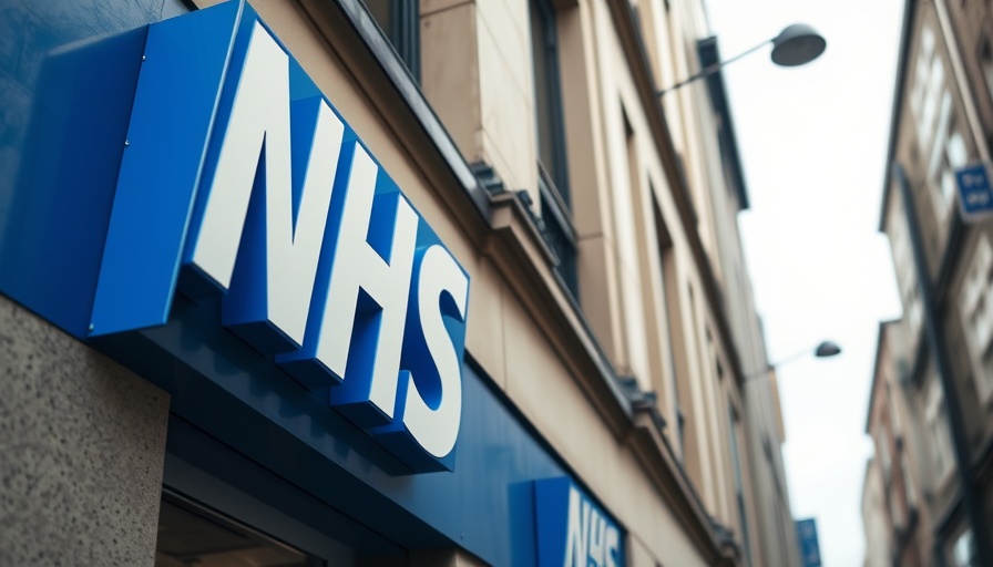 NHS sign on building for NHS dental care access awareness