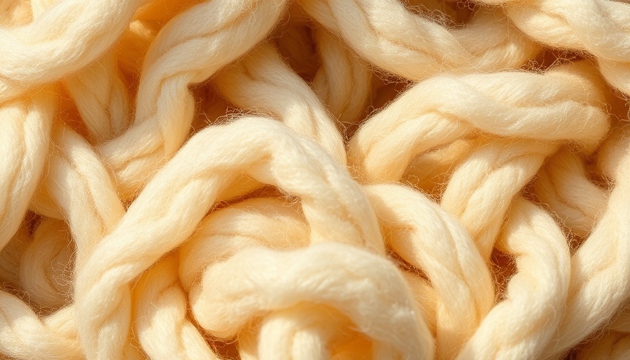 Soft wool fibers representing hair-based toothpaste for dental health.