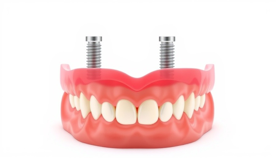 Illustration of solutions for poor denture stability with dental implants.