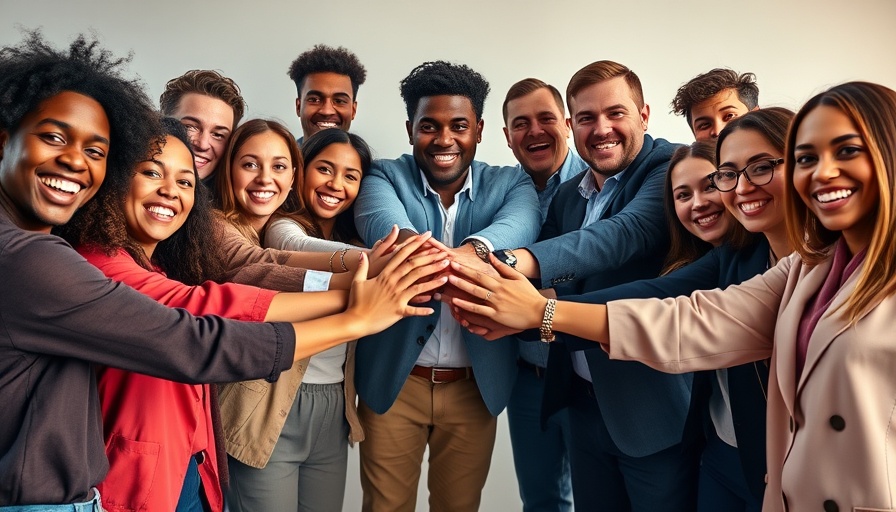 Joyful team collaboration with hands together on digital dentistry magazine cover.