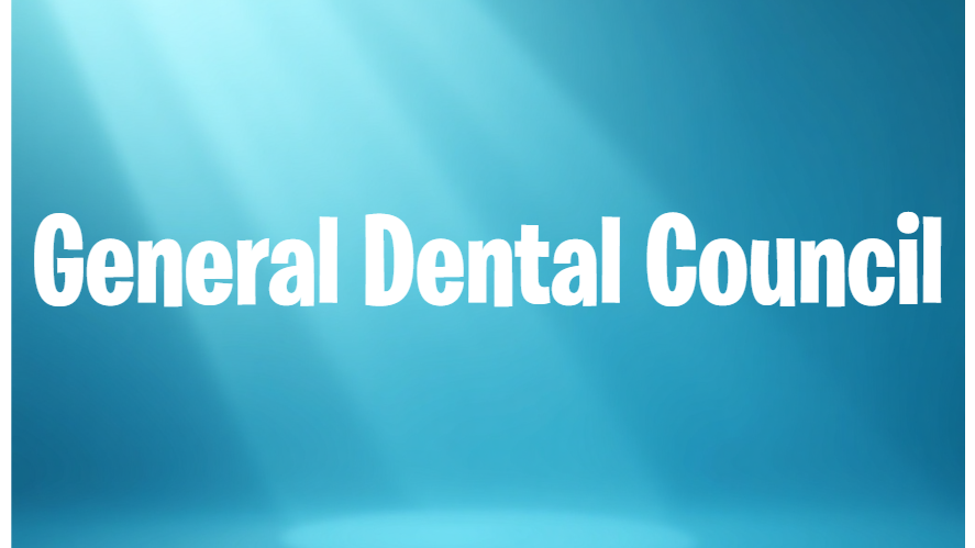 GDC Revised Scope of Practice Guidance ad banner with contact info on blue gradient.