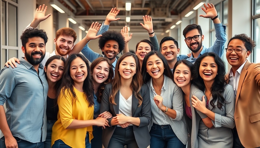Diverse team in unity, showcasing teamwork and joy, Oral bacteria linked to Parkinson's.