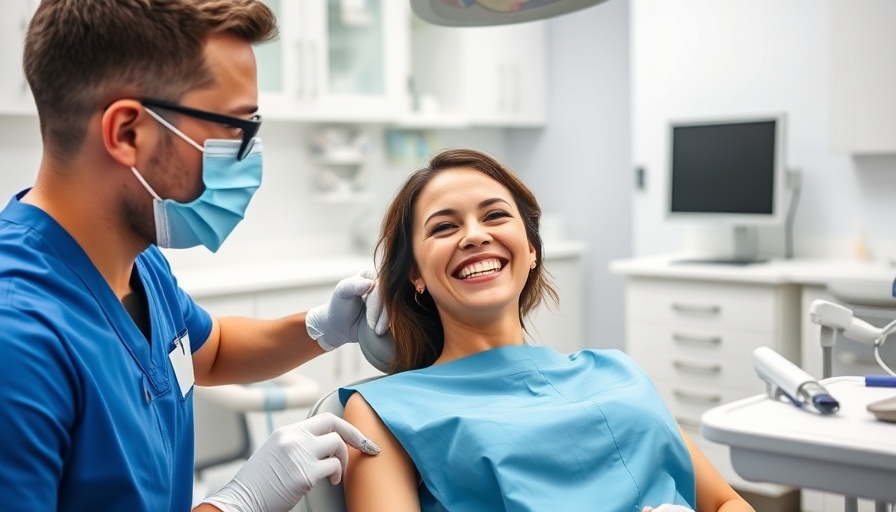 NHS dental professionals attending a patient, highlighting NHS dental waiting times.