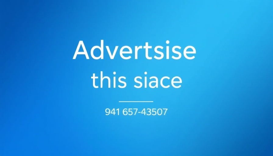 Banner for advertising space with contact details