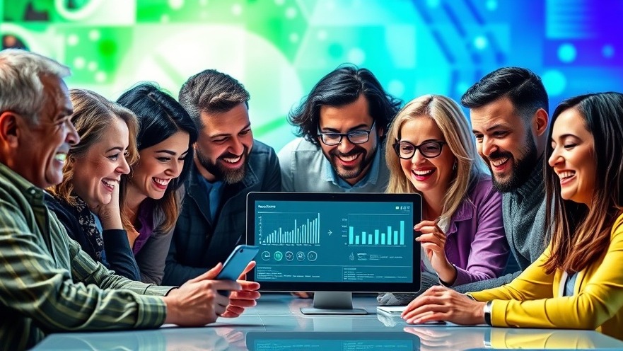 Franchise owners collaborating with AI technology in franchising for growth.