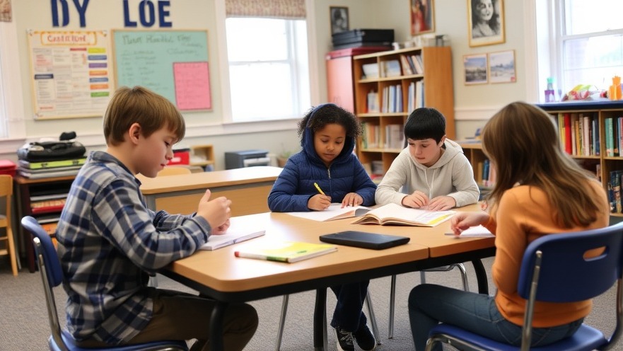 Students in a vibrant Maine room explore AI in Franchising for success.