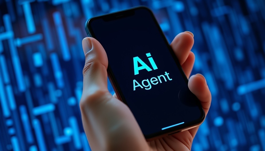 AI in franchising: smartphone showing AI Agent text