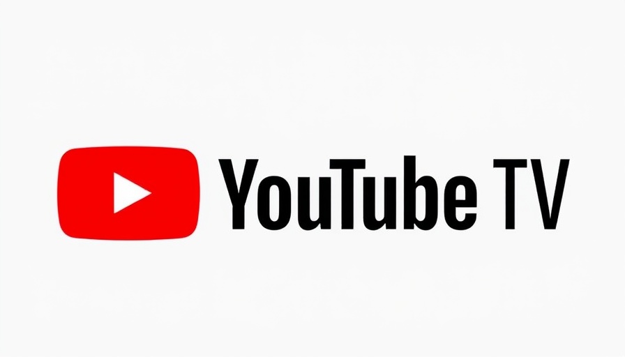 YouTube TV logo with red play button.