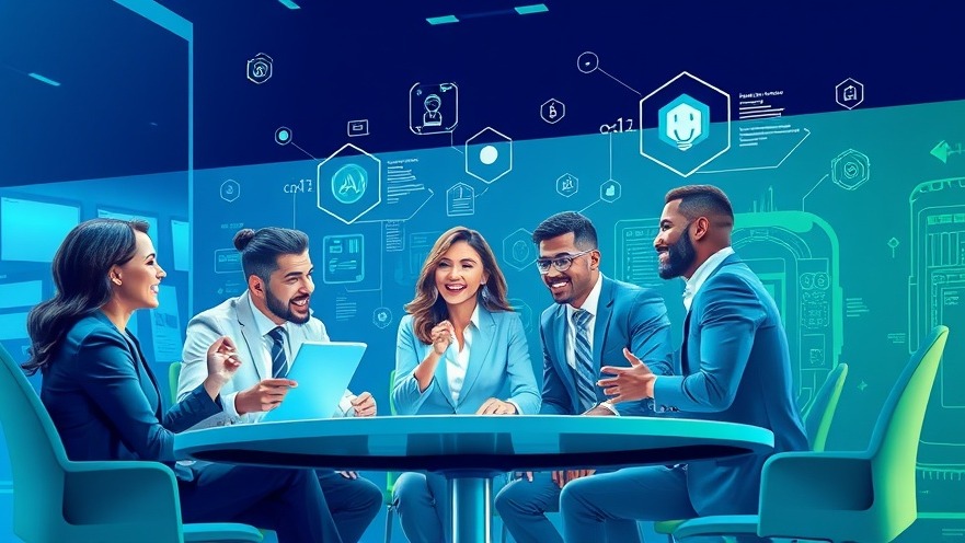 Diverse professionals collaborating on AI-powered franchise growth strategies.