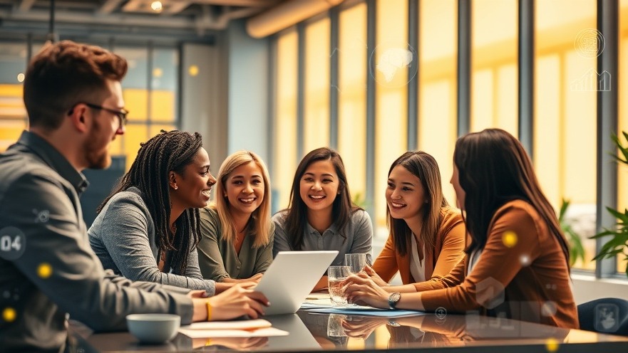 Collaborative workspace showcasing AI innovation for franchises and marketing insights.