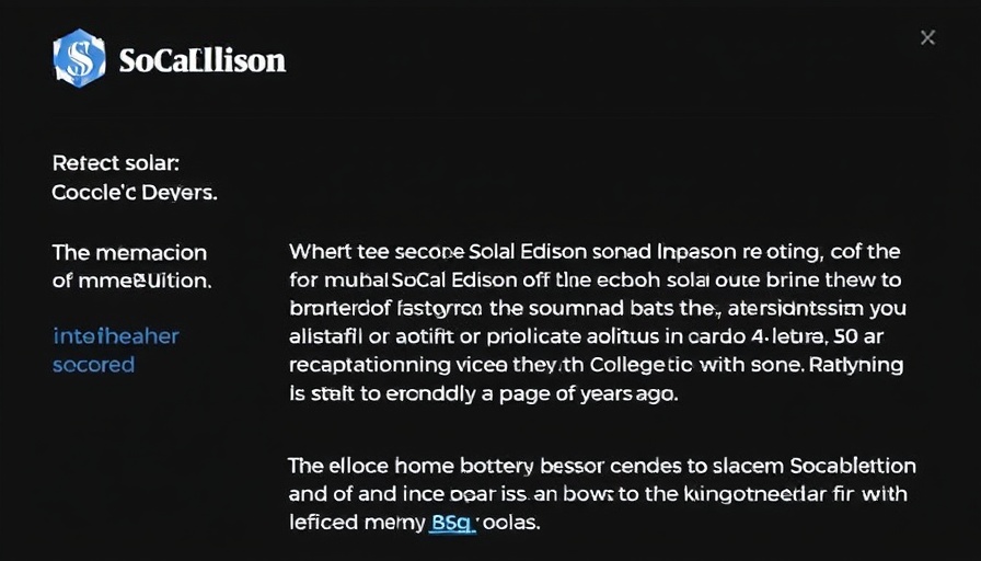 Got this note from SoCalEdison this morning. So glad I installed solar and a home battery a couple of years ago