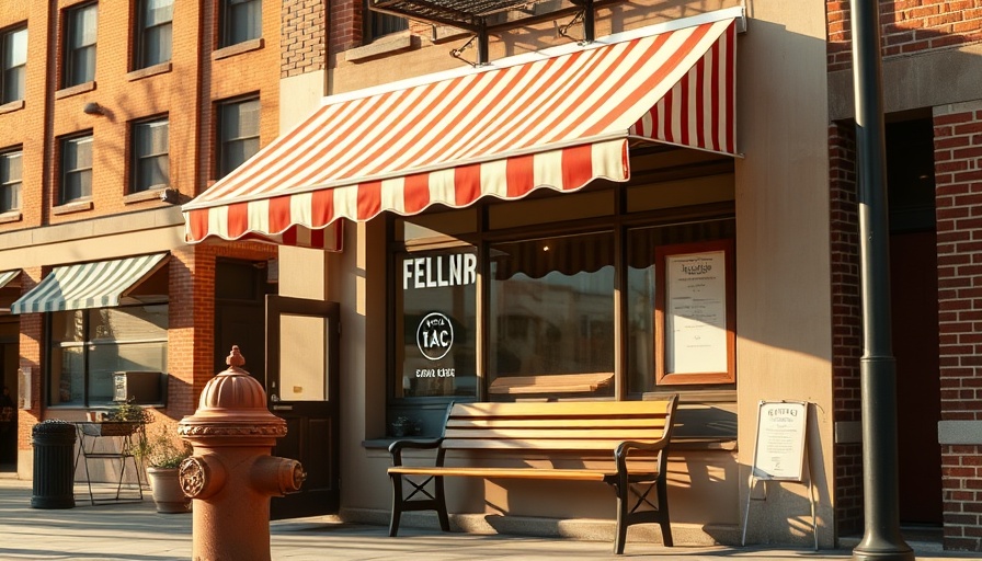 Charming storefront of Carlton's eatery, ideal for a Georgia Slaw Dog.
