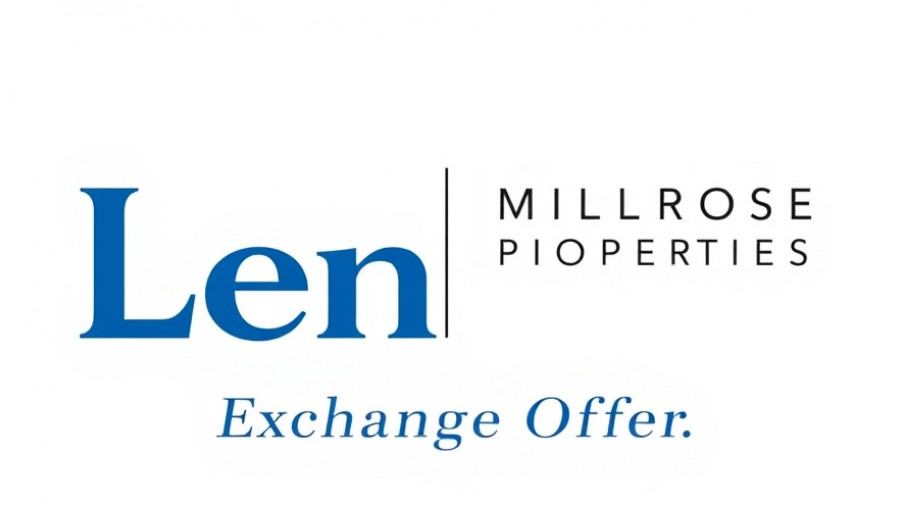 Lennar Millrose Exchange Offer logo design.