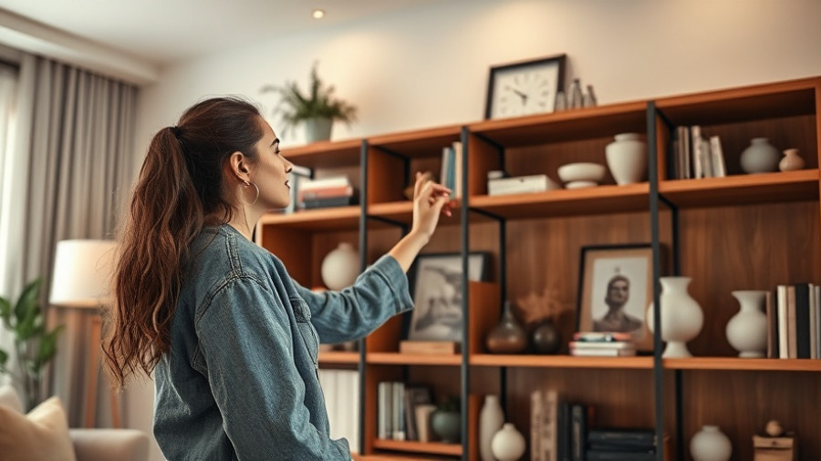 Art-directing your bookshelves with stylish decor and neutral tones.