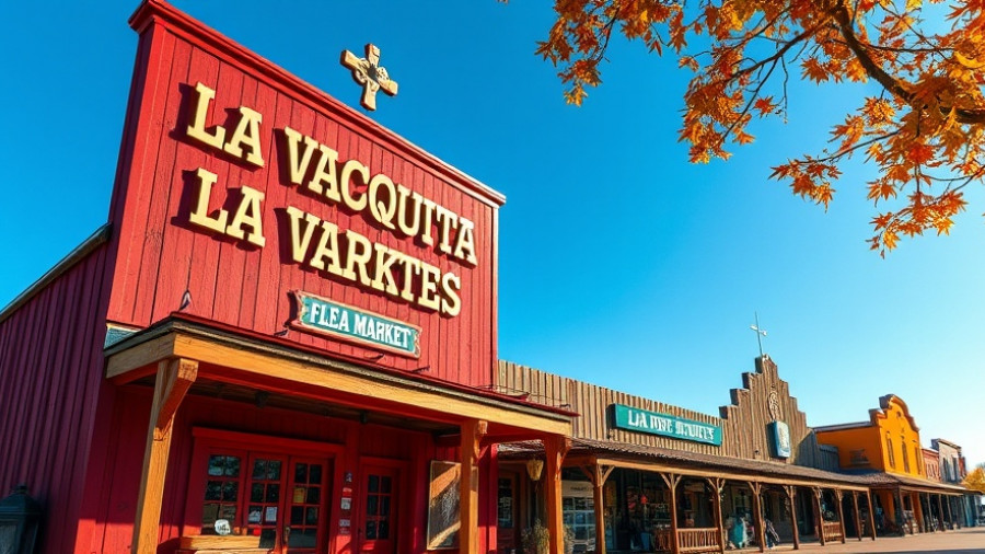 La Vaquita Flea Market Georgia - rustic facade with signage