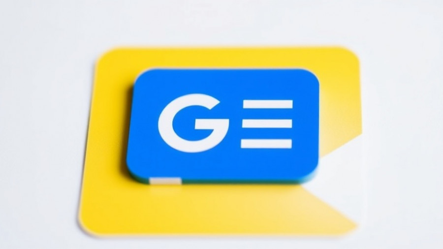 Google News icon in flat design on white background.