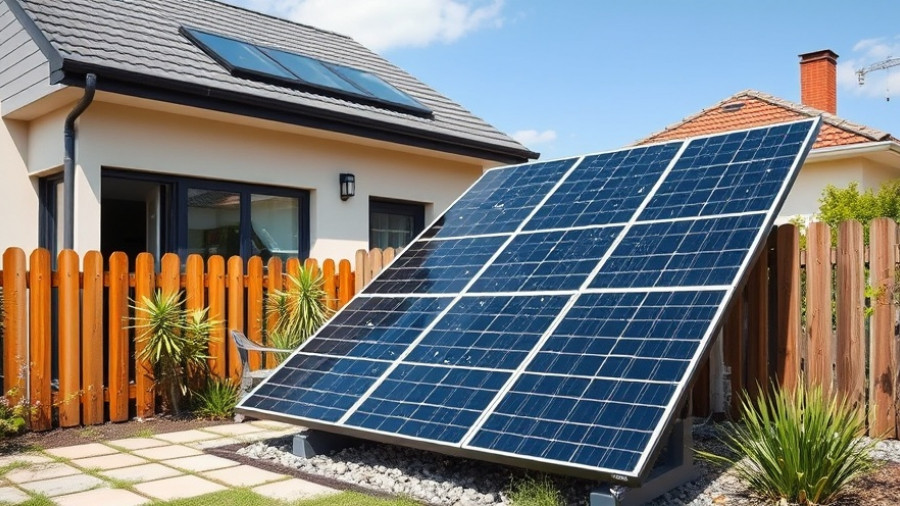 Innovative solar technology with sleek panel installation