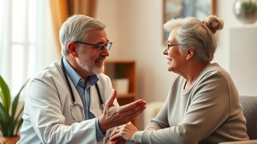 Doctor and patient discussing integrating social determinants of health into care.