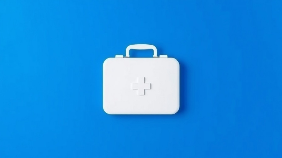 Minimalistic healthcare icon on blue background, related to FSA Carryover Rules 2025 2026.