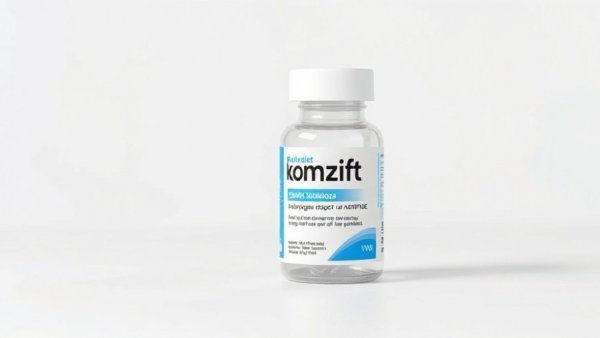 Medication bottle for Menin inhibitor for R/R AML, labeled Komzift 200 mg.
