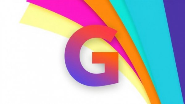 Colorful illustration with layered rectangles and a stylized letter G, lower energy costs