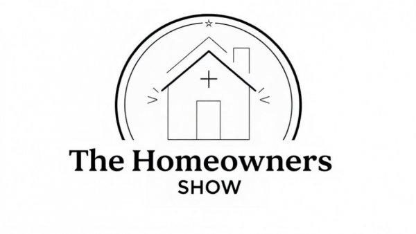 Monochrome logo for The Homeowners Show.