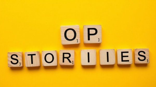 Wooden tiles spelling 'Top Stories' on yellow background related to Obesity Management Strategies 2025.