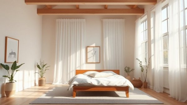 Neutral-toned bedroom design showcasing 2026 paint color trends.