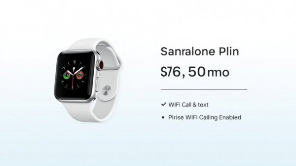 Apple Watch Standalone Phone US Mobile plan details in graphic