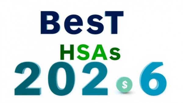 Modern text design showcasing Best HSA Accounts 2026 with vibrant colors.