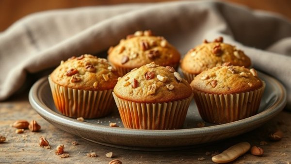 Rustic breakfast muffins for cozy breakfast in bed recipes.