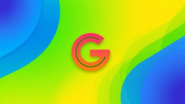 Modern 'G' icon design with colorful background panels.